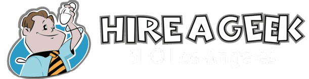 Hire a Geek - Full Logo - SEO Los Angeles - White - LOSSY